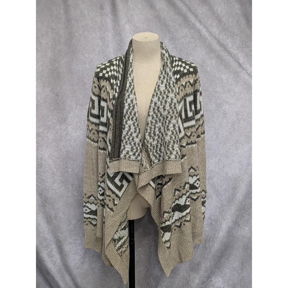 Abercrombie & Fitch Womens XS/S Southwestern Geometric Draped Cardigan (C3)